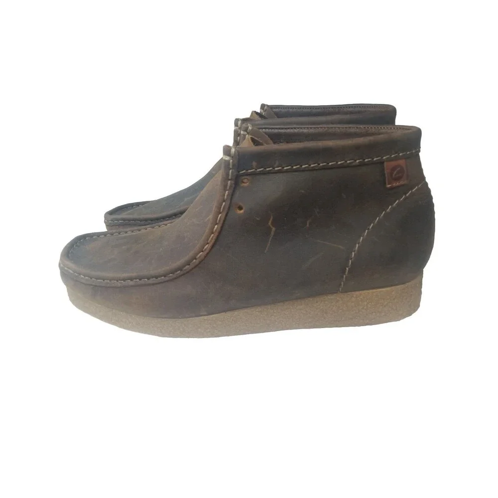Clarks Shacre Chukka Boots Men's Size 10.5  Brown Leather